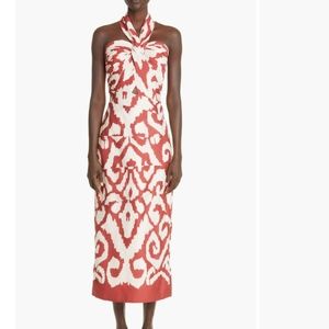 NWT $1750 Johanna Ortiz Shell Shadows Floral Print Stretch Cotton Maxi Dress-10!